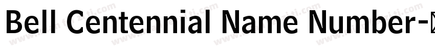 Bell Centennial Name Number字体转换